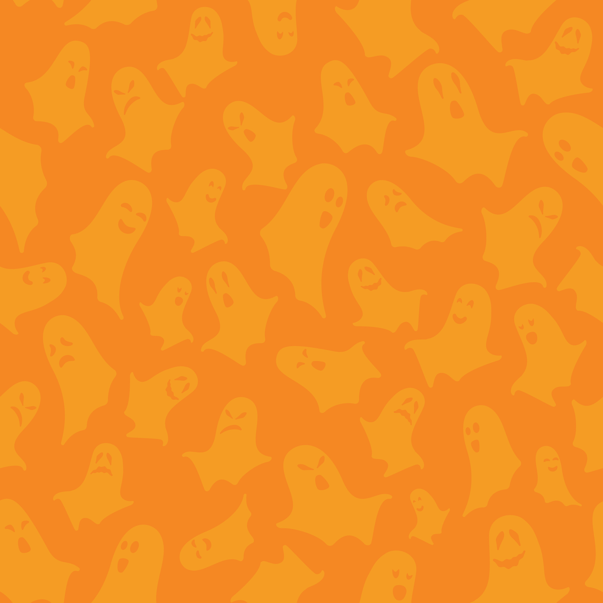 Halloween seamless pattern with ghost
